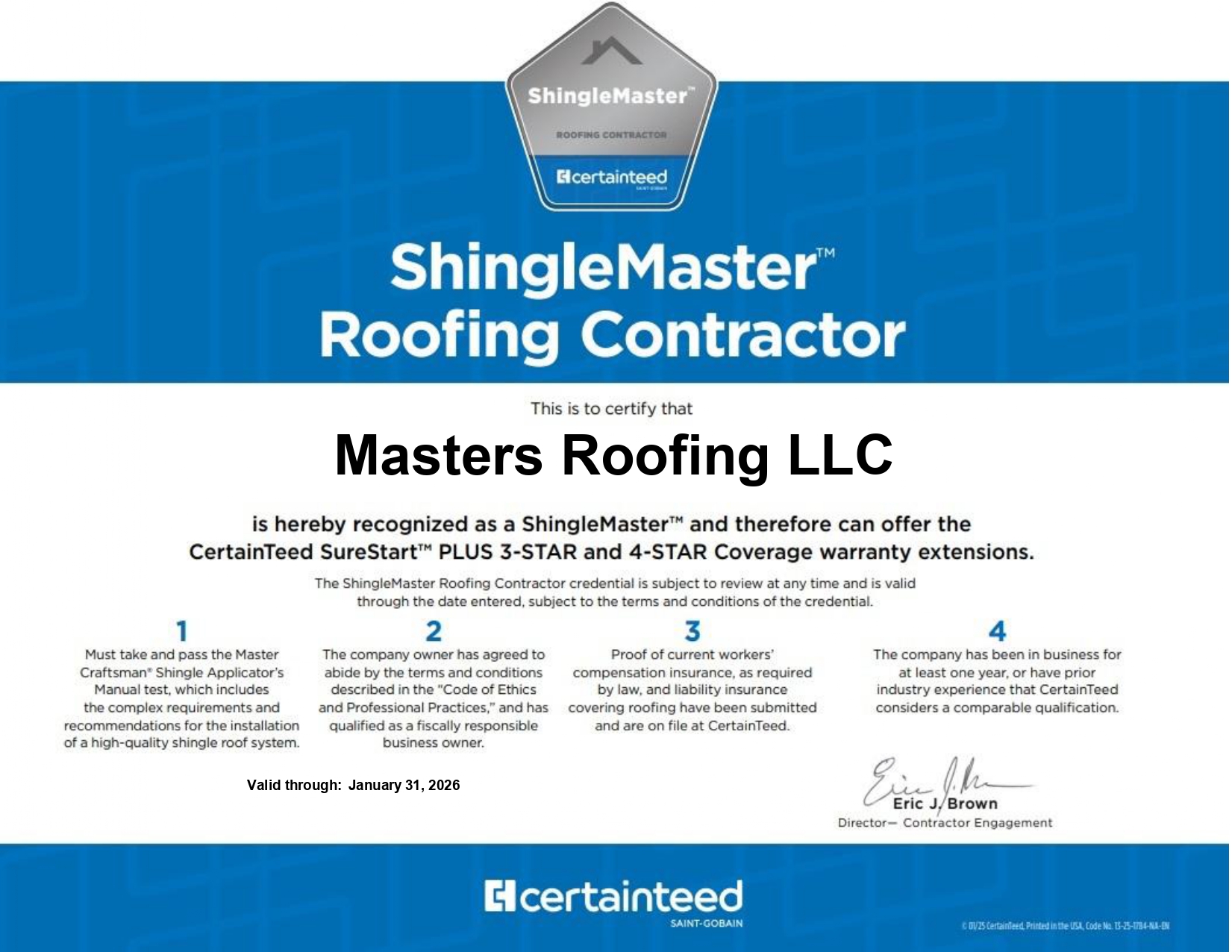 certified